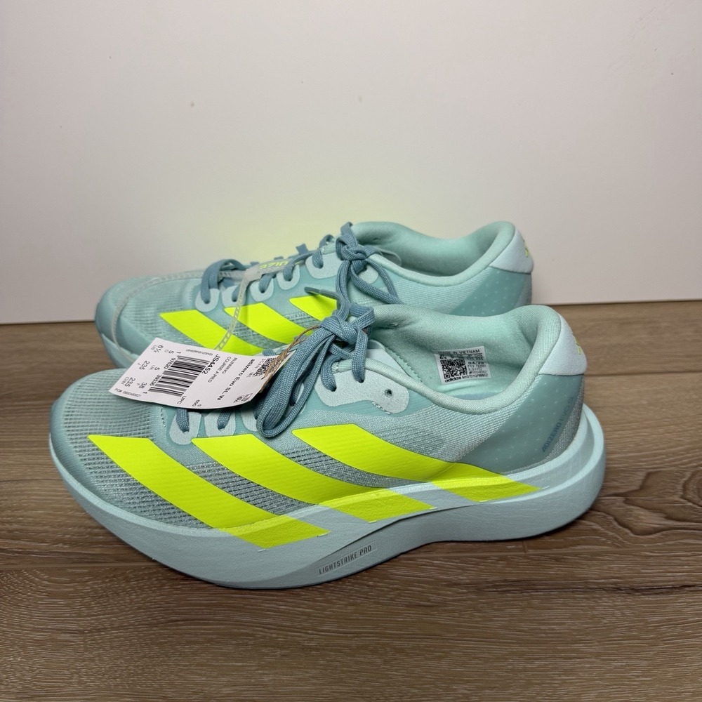 Adidas ADIZERO EVO SL Flash Aqua Lucid Lemon (JS4506) Women 6.5